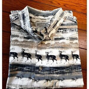 EUC Authentic outfitters Roundtree & Yorke Large Button Down Shirt #MSOC28